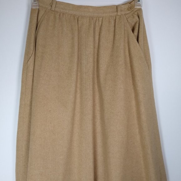 I. Magnin 100% Cashmere Vintage Wool Skirt Size 8 - Picture 1 of 8
